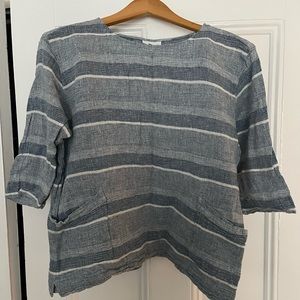 J. Jill linen/cotton 1/2 sleeve with pockets - size medium